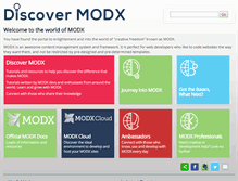 Tablet Screenshot of discovermodx.com